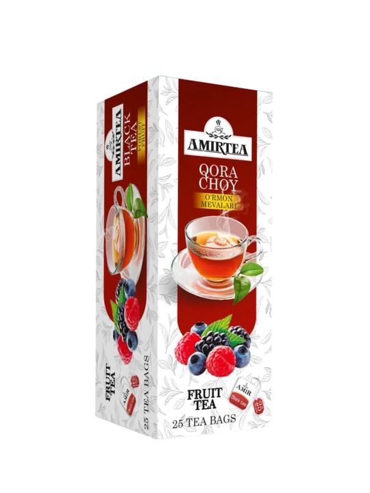 Amir Tea Лесные Ягоды, черный, пакетик, 25 штук, 50 гр - 