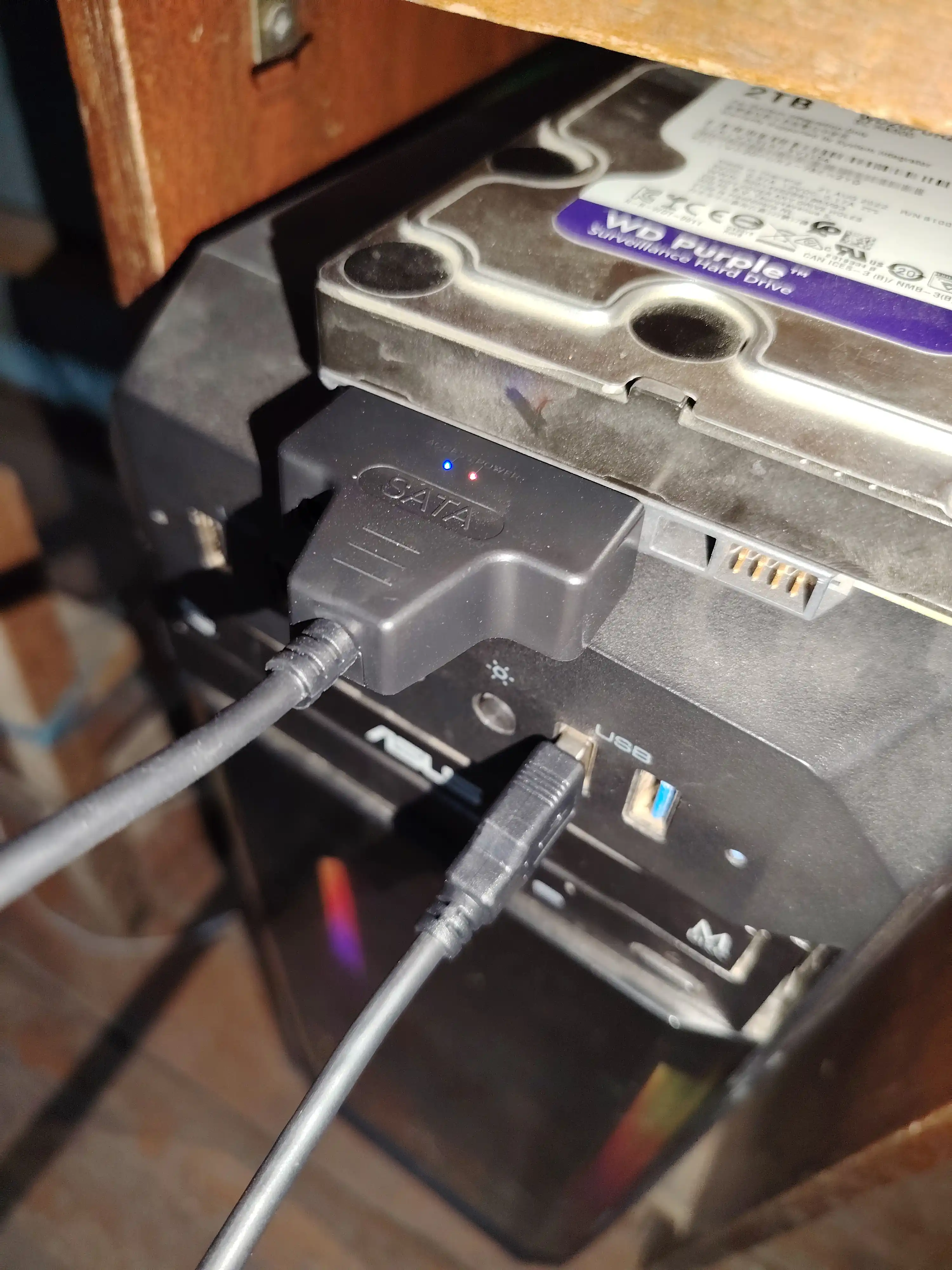 SATA-USB 3.0 adapter kabeli, 2.5" SSD va HDD disklar uchun adapter