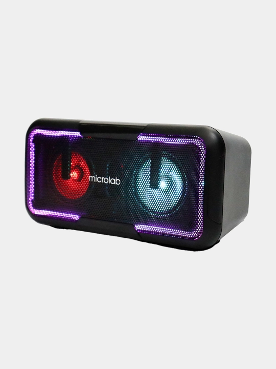 Колонка Microlab BP11 — портативная Bluetooth-колонка с RGB-подсветкой, 10 Вт