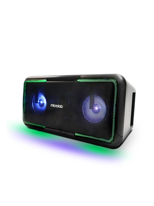 Колонка Microlab BP12 — портативная Bluetooth-колонка с RGB-подсветкой, 10 Вт