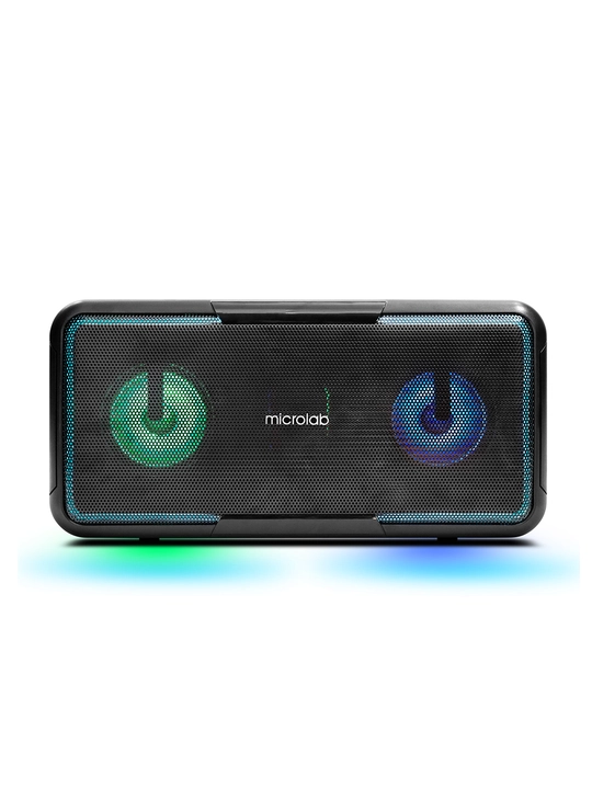 Колонка Microlab BP12 — портативная Bluetooth-колонка с RGB-подсветкой, 10 Вт - 