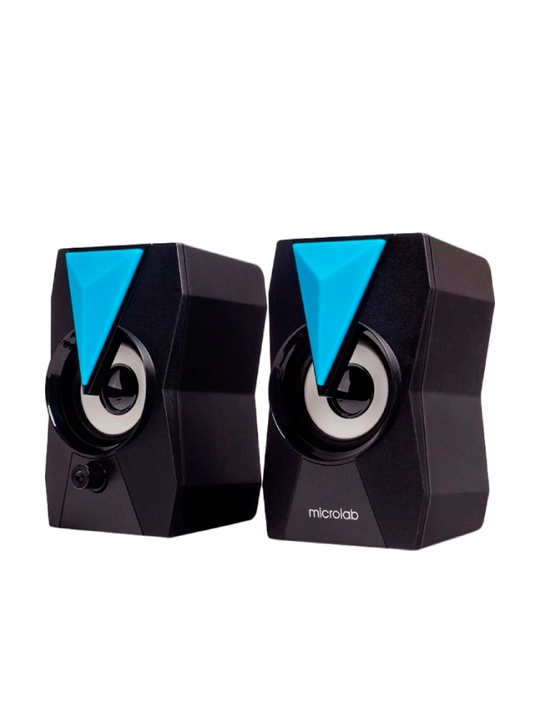 Колонки Microlab B-22, компьютерная акустика 2.0, AUX+USB, 6 Вт RMS