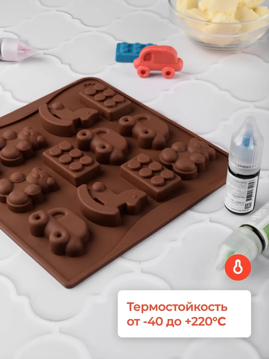 Форма силиконовая, для шоколада, мармелада, выпечки, конфет
