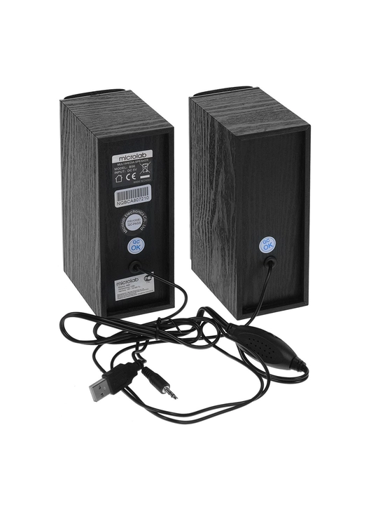 Колонка Microlab B-56 Компьютерная акустика 2.0, AUX+USB, 3 Вт RMS