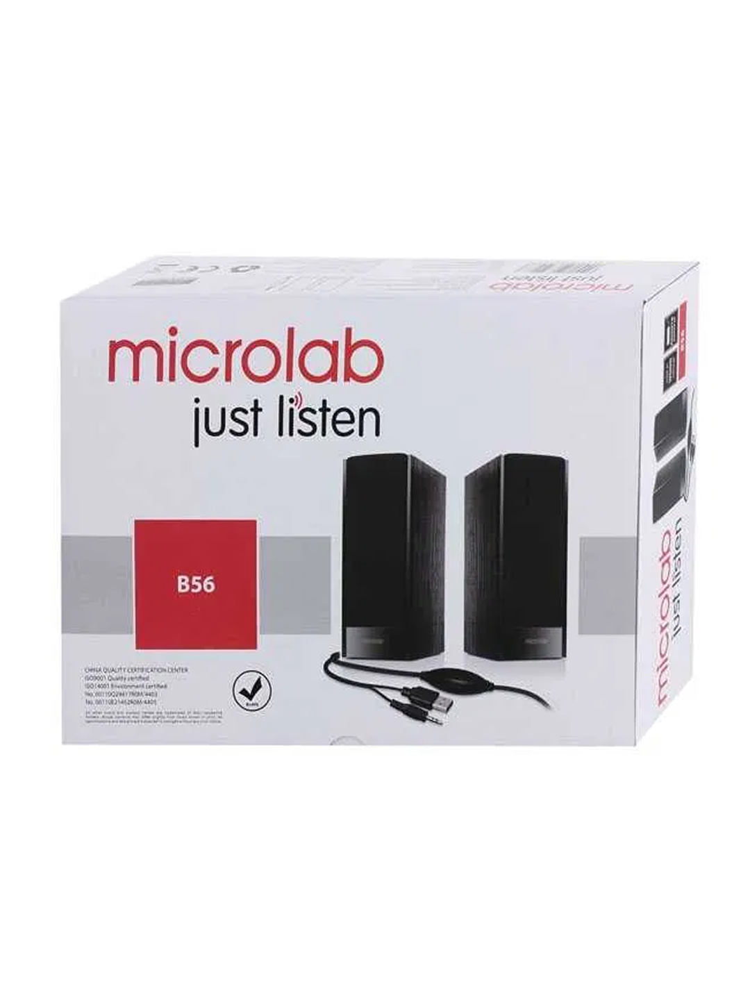 Kolonka Microlab B-56 Kompyuter uchun mini akustik tizim 2.0, AUX+USB, 3 Вт RMS - 
