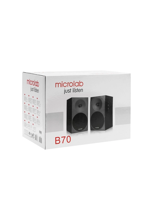 Колонки Microlab B-70, компьютерная акустика 2.0, AUX+USB, 20 Вт RMS - 