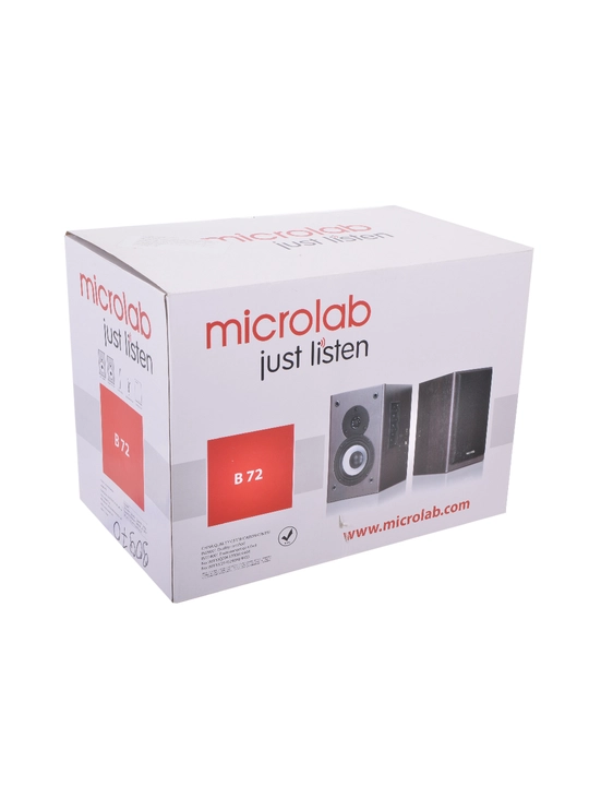 Колонки Microlab B-72, компьютерная акустика 2.0, AUX+USB, 24 Вт RMS - 
