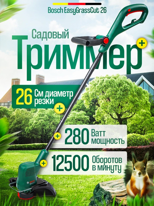 Мощные триммеры Bosch: AFS 23-37 & EasyGrassCut 26 – Идеальный газон без усилий - 