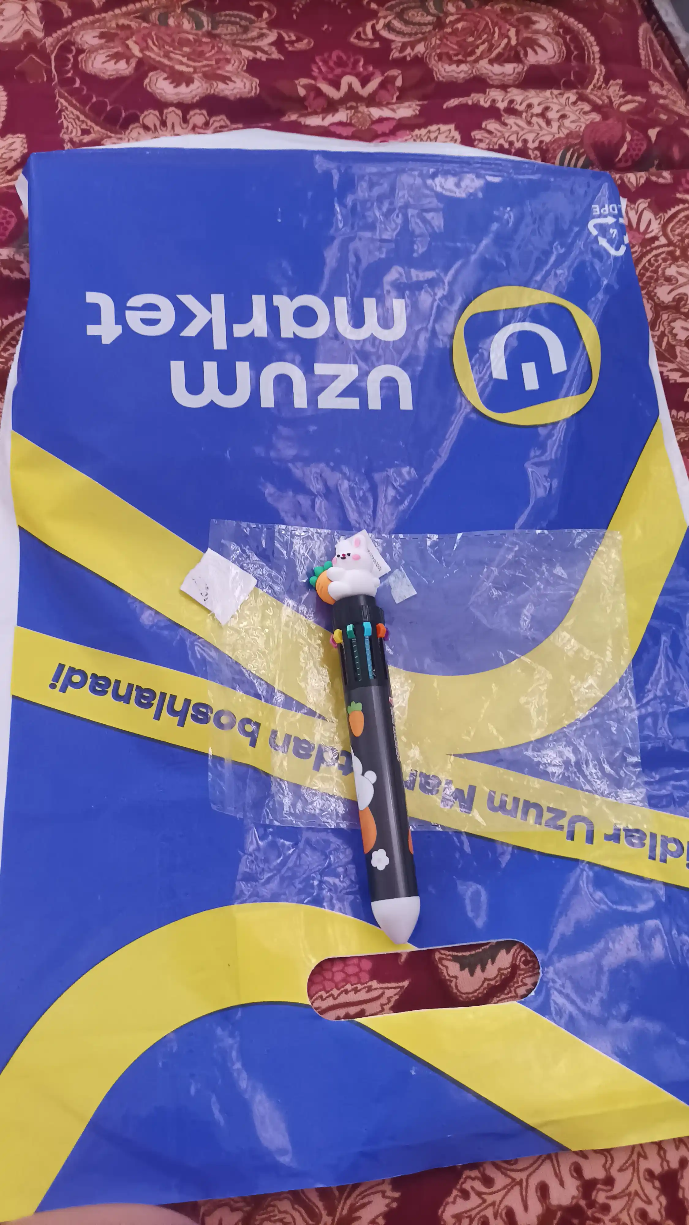Sharikli ruchkasi, yozish uchun, 1 ruchkasi 10 ta rang