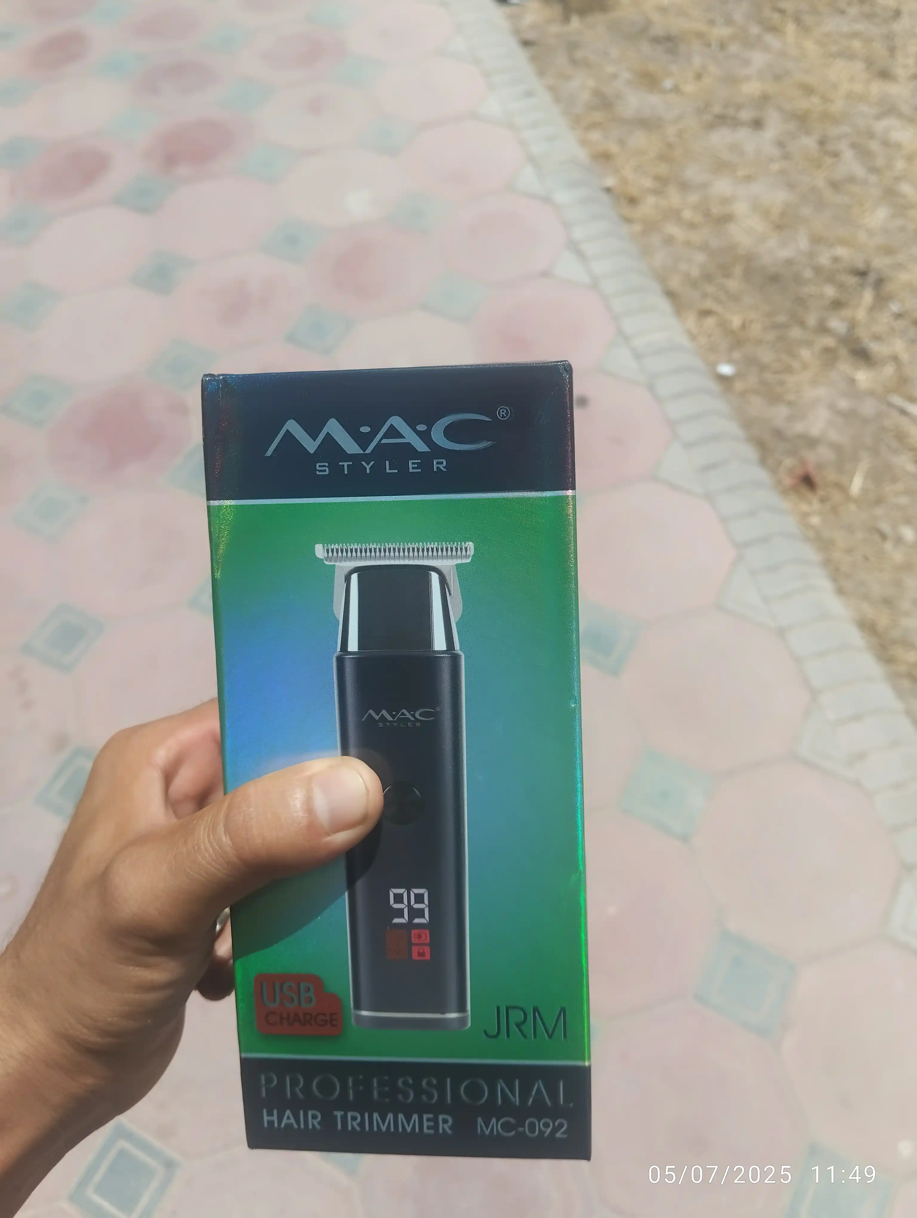 Simsiz soch olish mashinasi, MAC MC-092, LED displeyli soqol trimmer