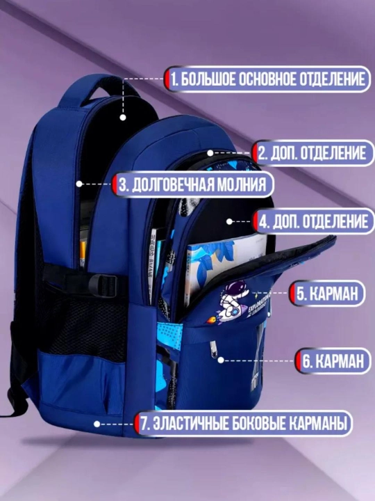 Maktab sumkalari, maktab uchun ryukzak, o'gil bolalar uchun, kosmonavt, brelok bilan
