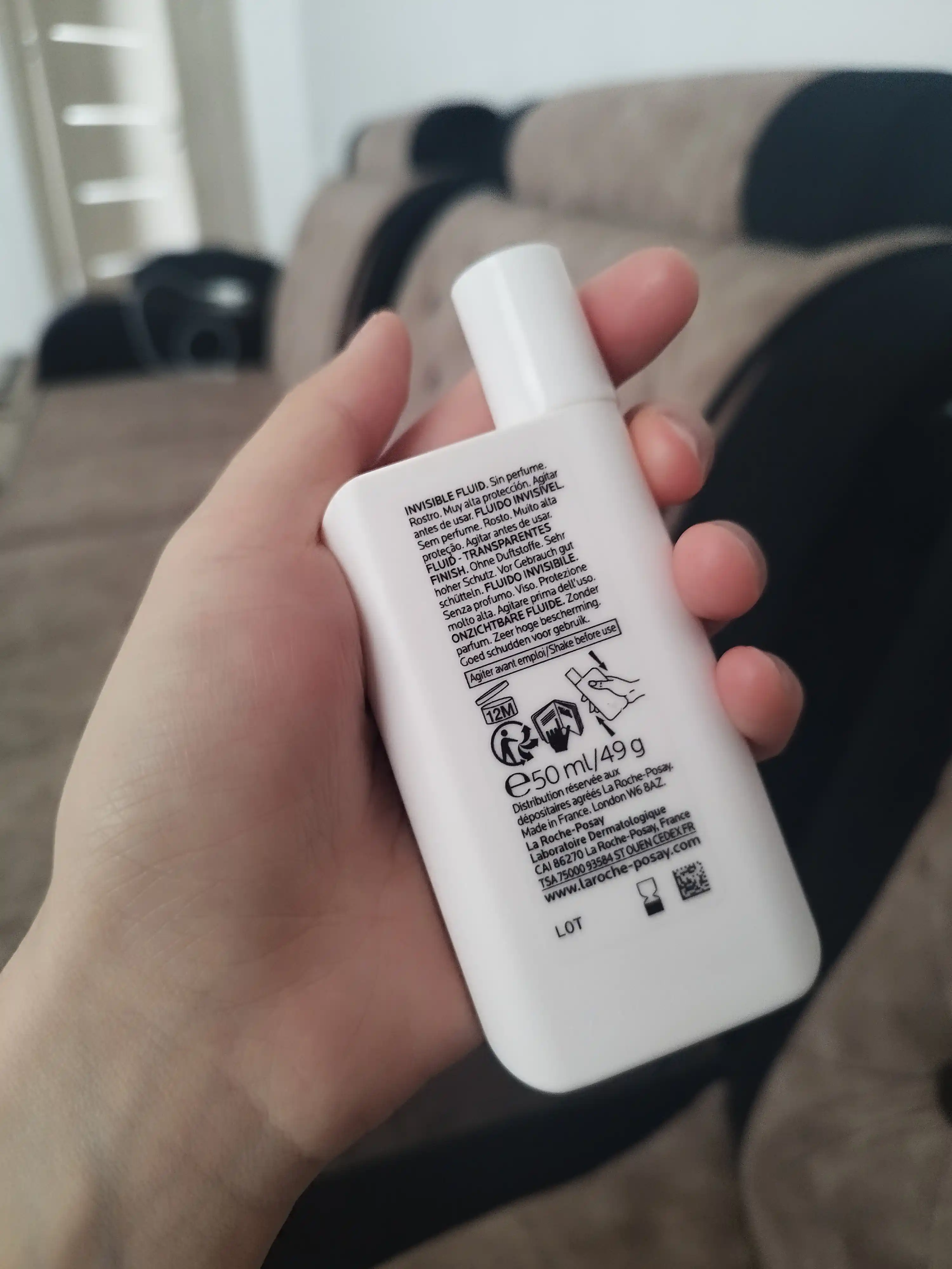 Невидимый флюид La Roche-Posay Anthelios, для лица и кожи вокруг глаз SPF 50+/PPD 46, 50 мл