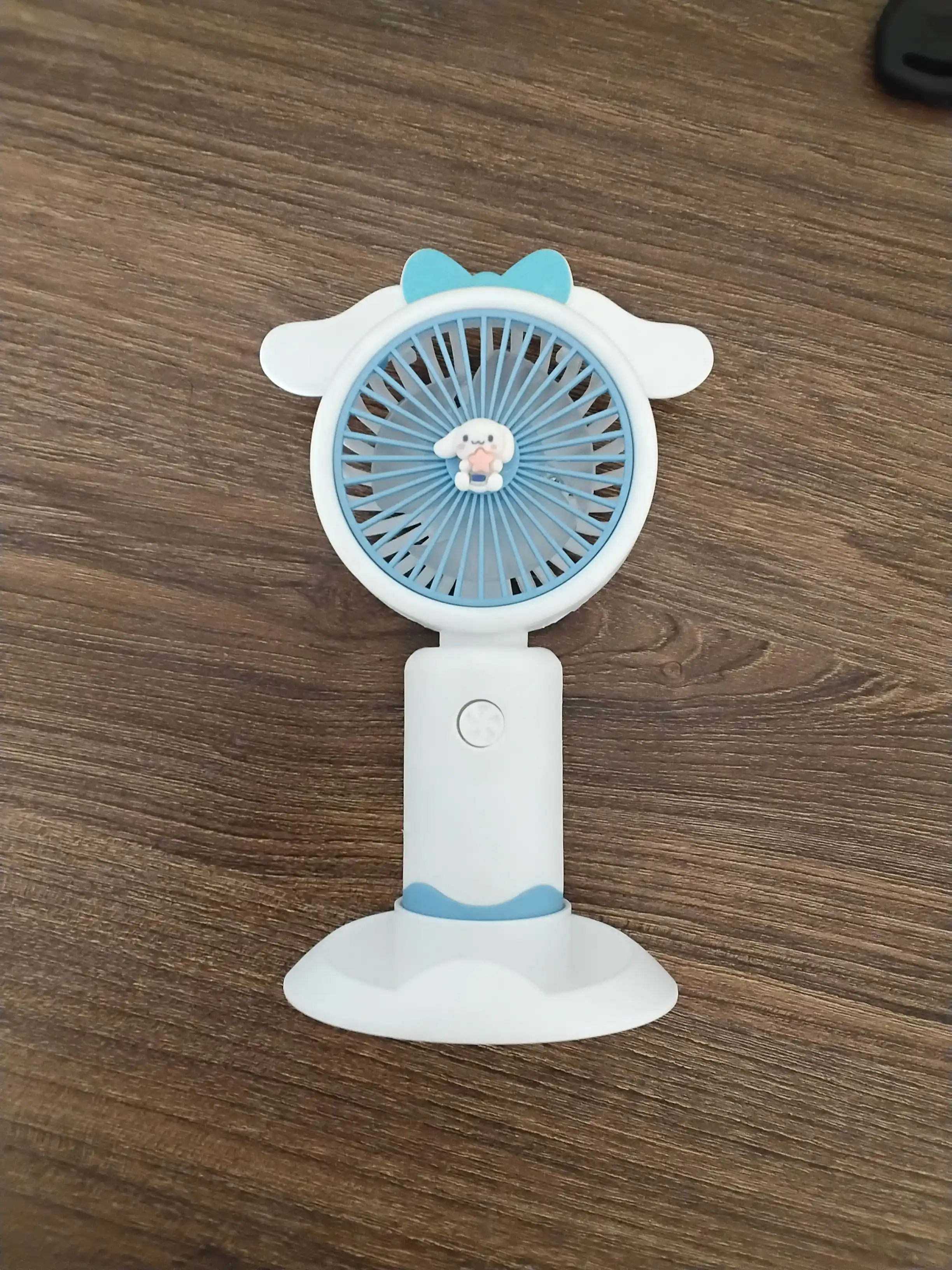 Mini ventilyator, portativ, telefon stend bilan, USB
