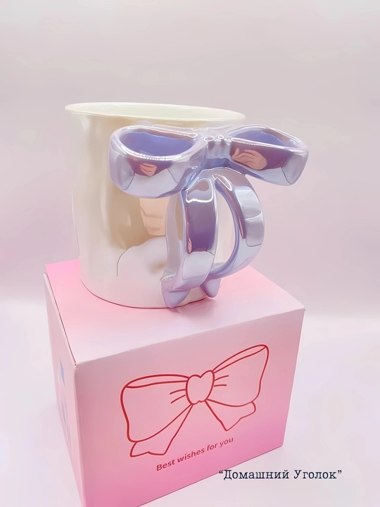 Кружка с бантом pinterest