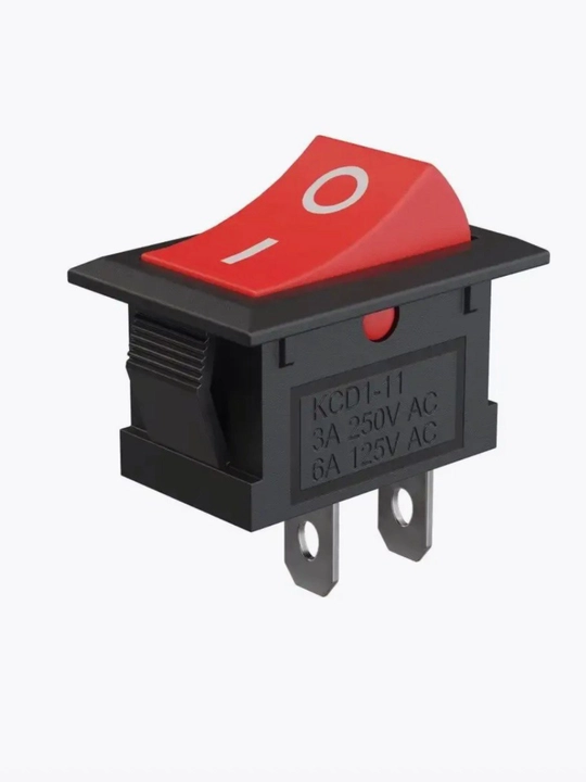 Тумблер выключатель KCD11 ON-OFF 3А 250В AC, 2 pin 15x10 мм, 2 шт