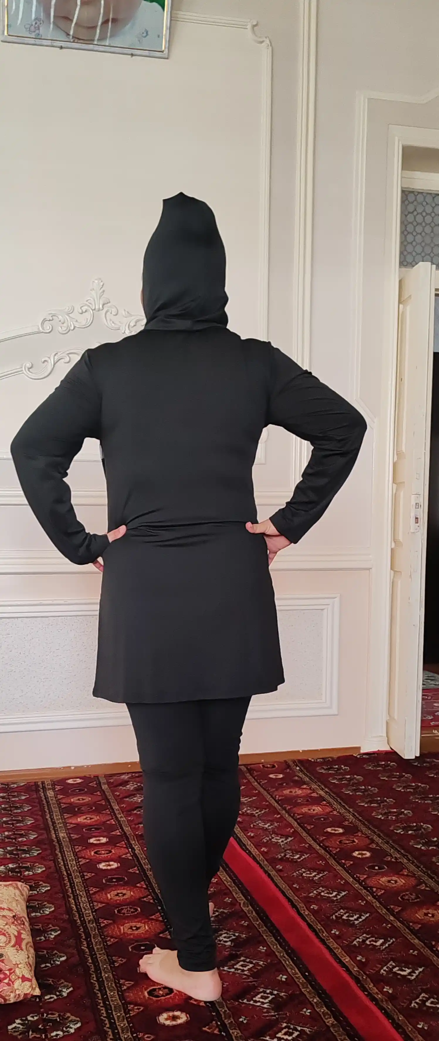 Ayollar uchun cho'milish kiyimi, yopiq, muslimalar uchun, burkini