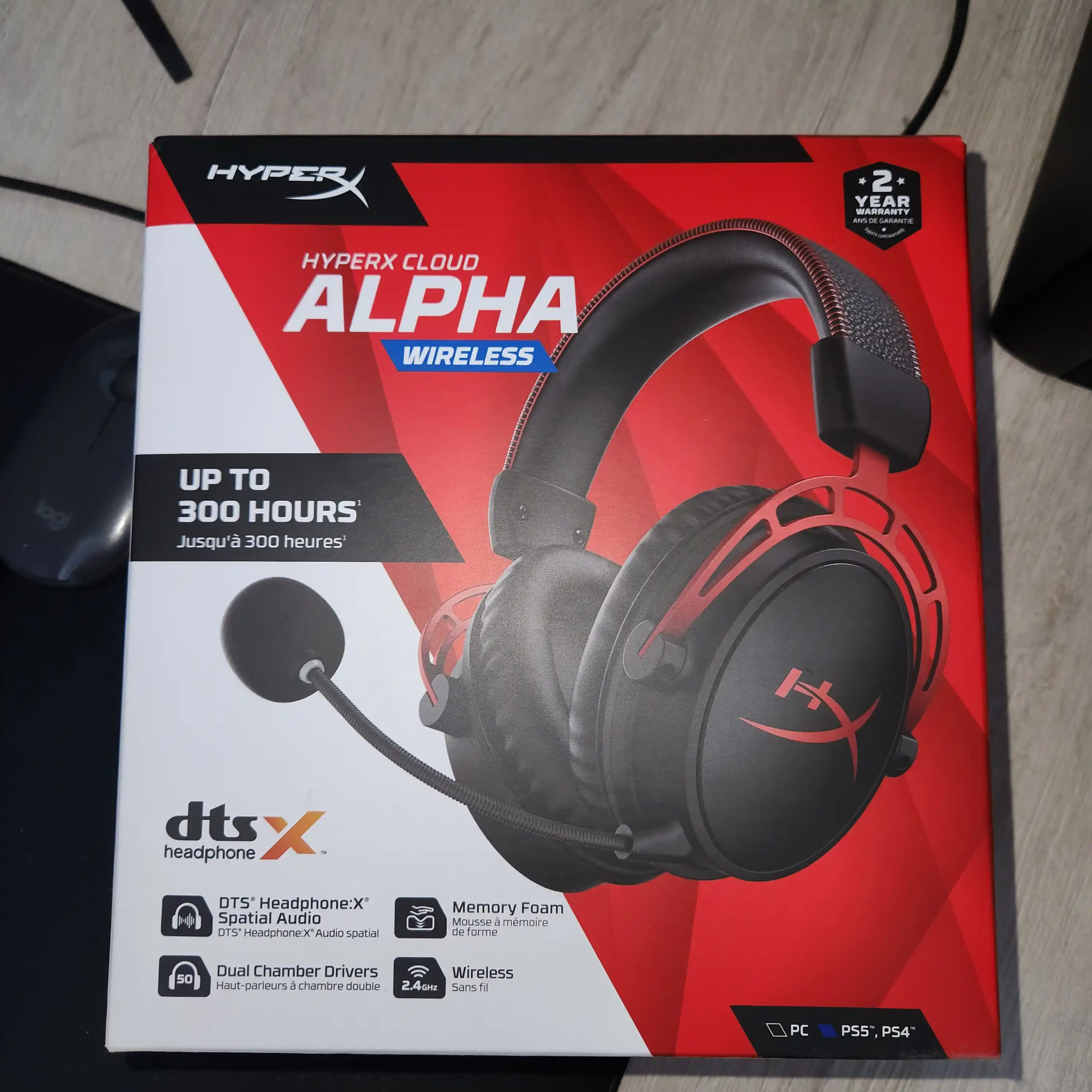 HyperX Cloud Alpha simsiz o'yin minigarnituralari