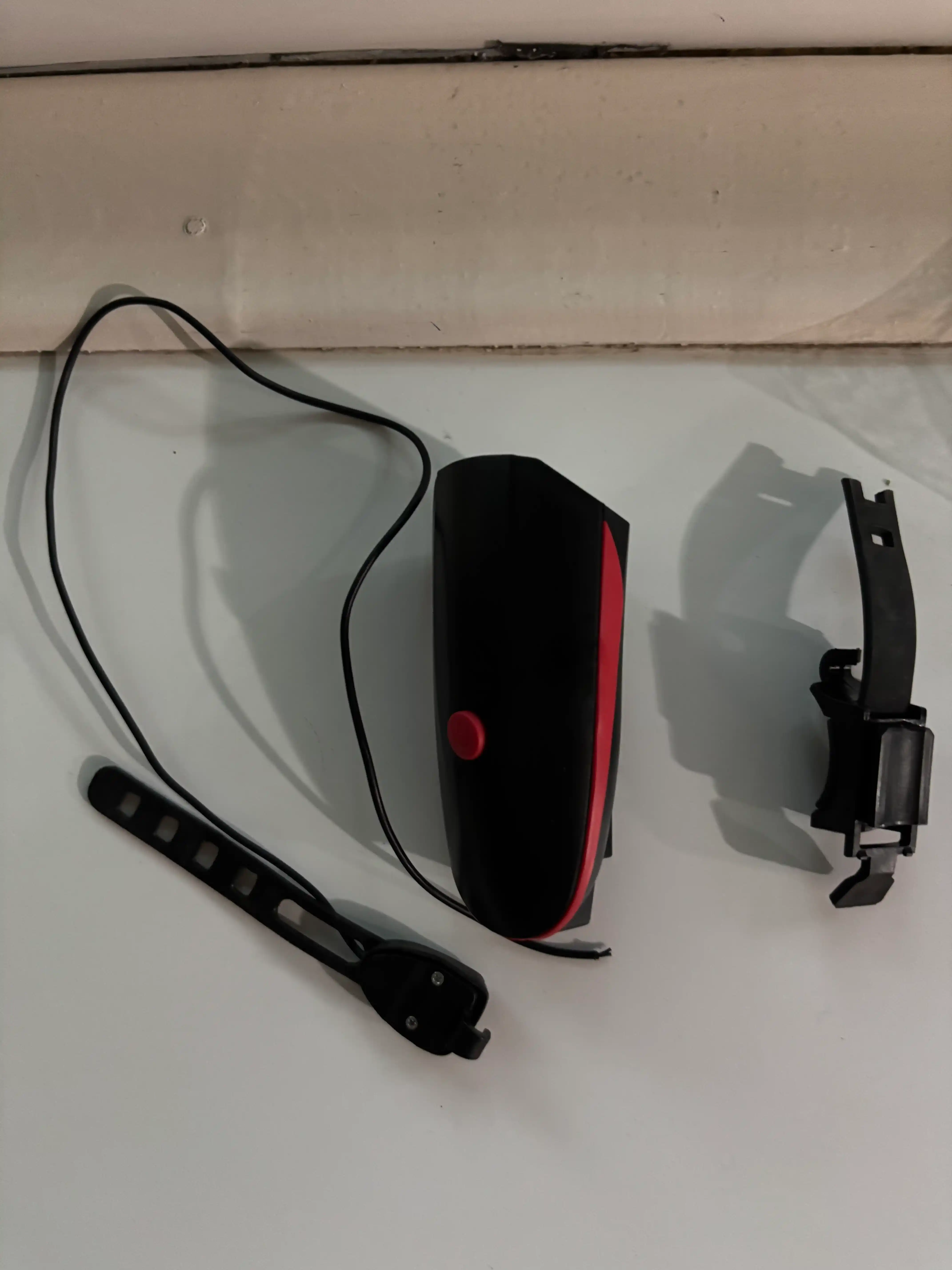Фонарик + сигнал, LED,  USB Type-C с питанием от аккумулятора, велосипедный фонарь