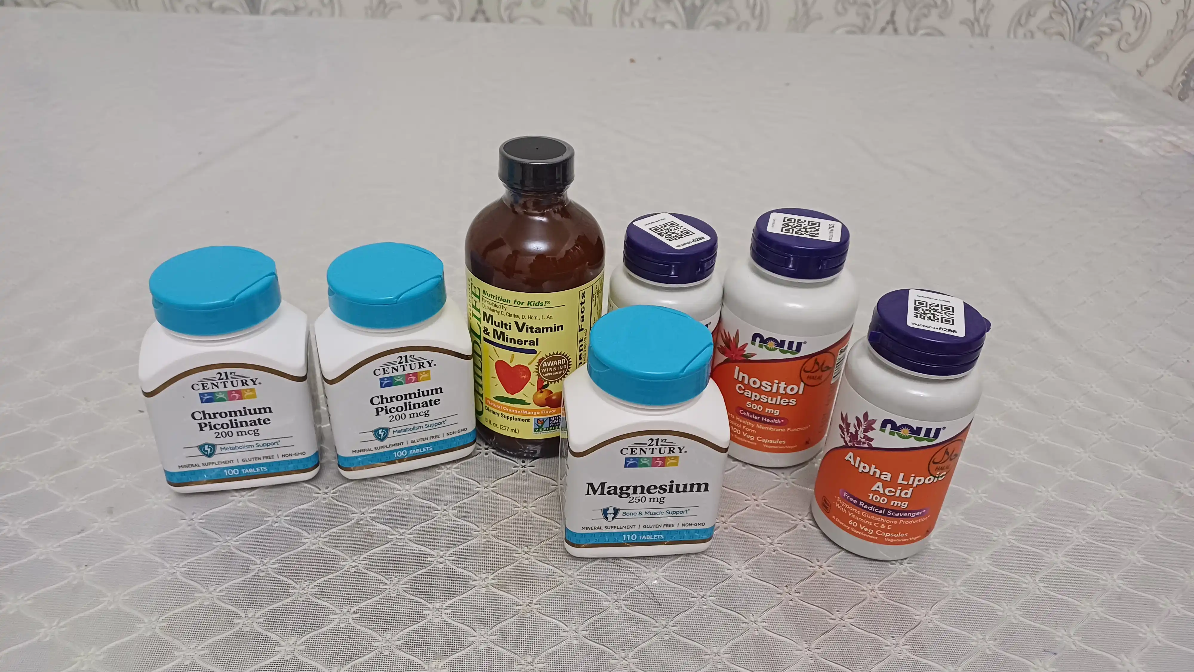 Now Foods, Alfa lipoik kislotasi, 100 mg kapsulalarda