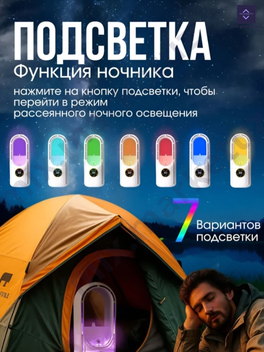 Вентилятор, настольный, увлажнитель воздуха, ночник портативный
