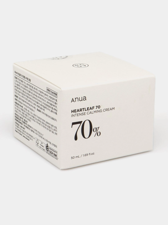 Интенсивный барьерный крем на основе хауттюйнии Anua Heartleaf 70% Intense Calming Cream - 