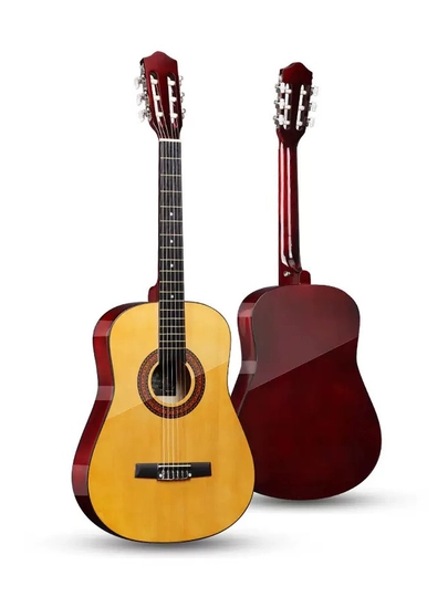 11 in 1, Klassik gitara 38 dyuym, 6 torli, neylon torlar, boshlovchilar uchun 3