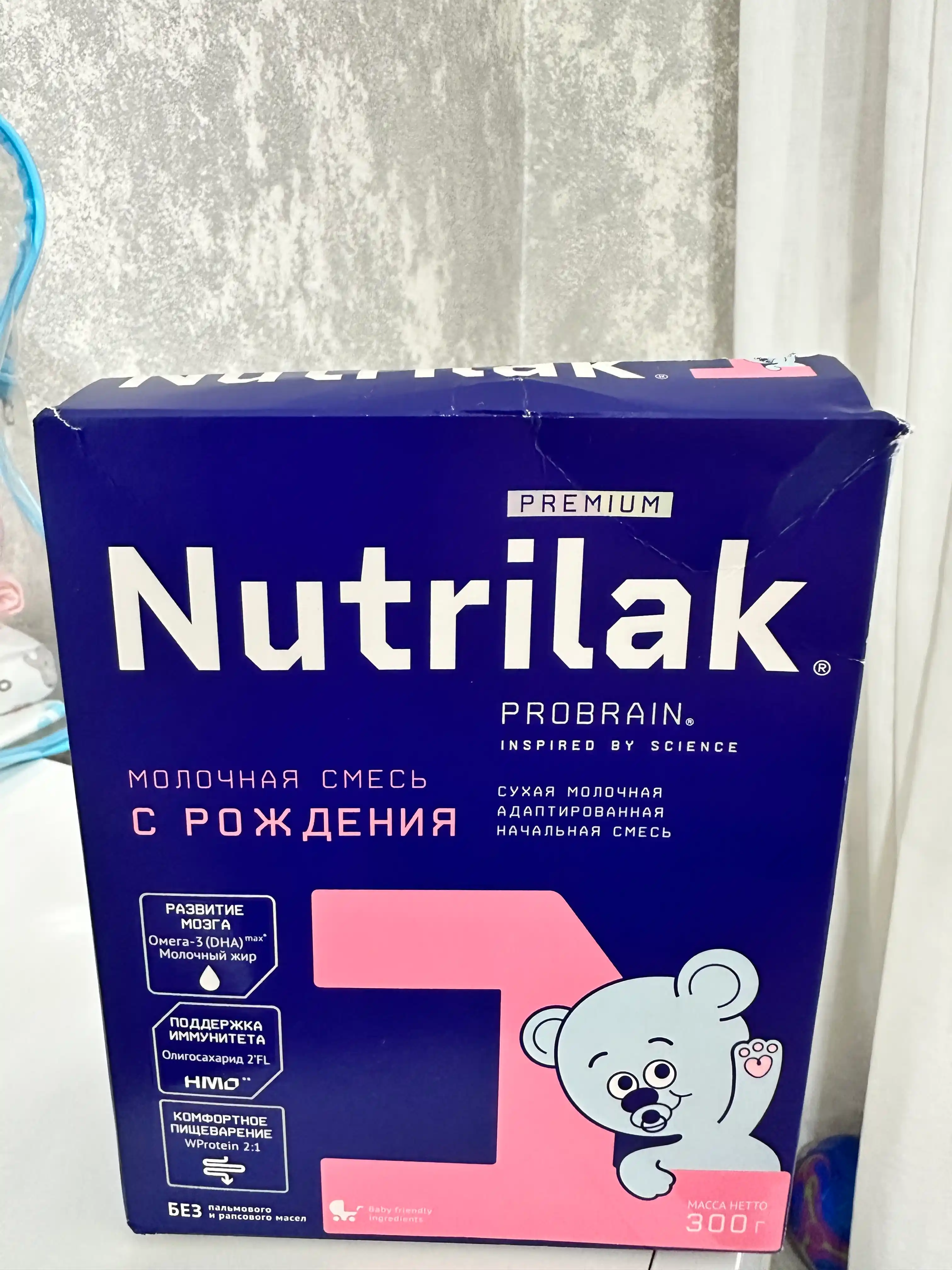 Quruq sutli aralashma Nutrilak Premium 1, moslashtirilgan boshlang'ich, 300 gr