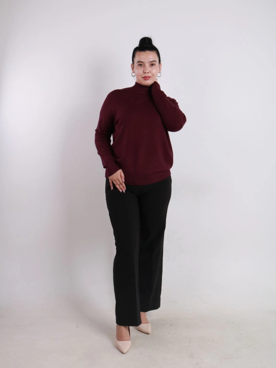 Katta o'lchamli ayollar kashmir sviteri, L, XL, jun, paxta