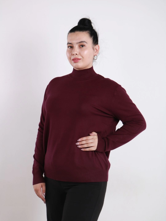 Katta o'lchamli ayollar kashmir sviteri, L, XL, jun, paxta