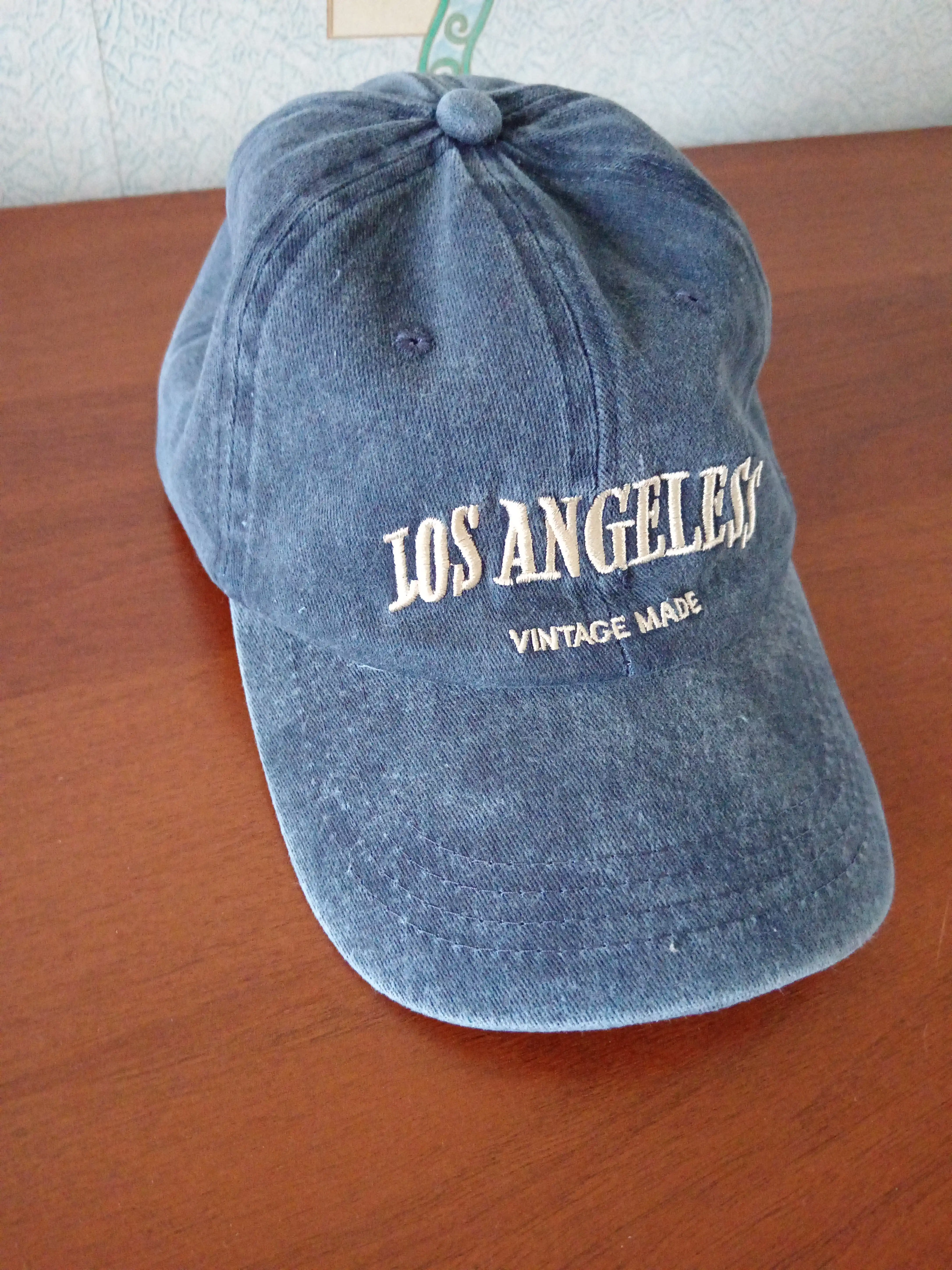 Бейсболка кепка Los Angeles унисекс, винтажная, 100% хлопок, размер 54-60 см