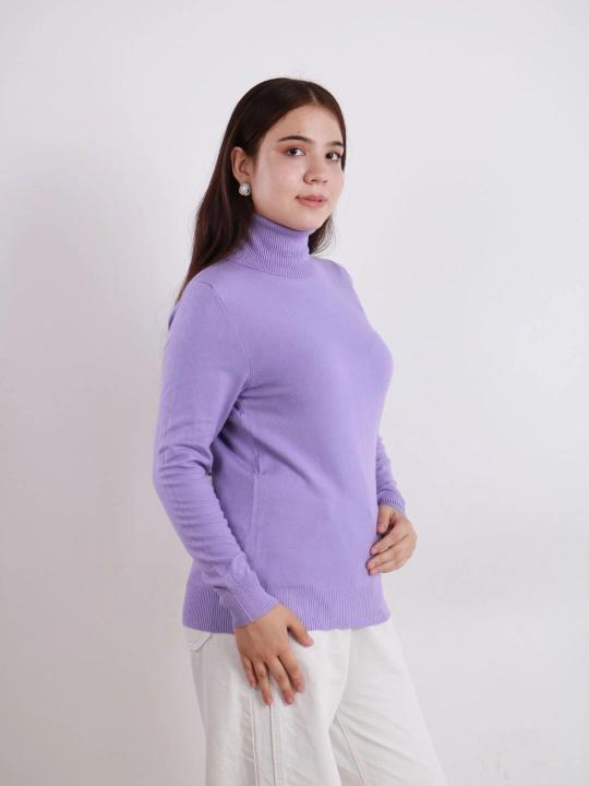 Ayollar uchun kashmyor va junli vodolazka, kuz va qish uchun sviter, L - XL o'lcham