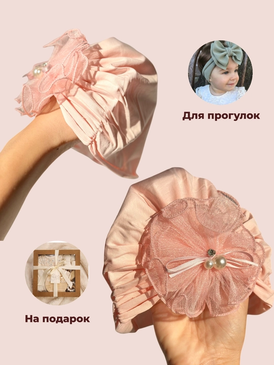 Набор для новорожденных, носки и шапка