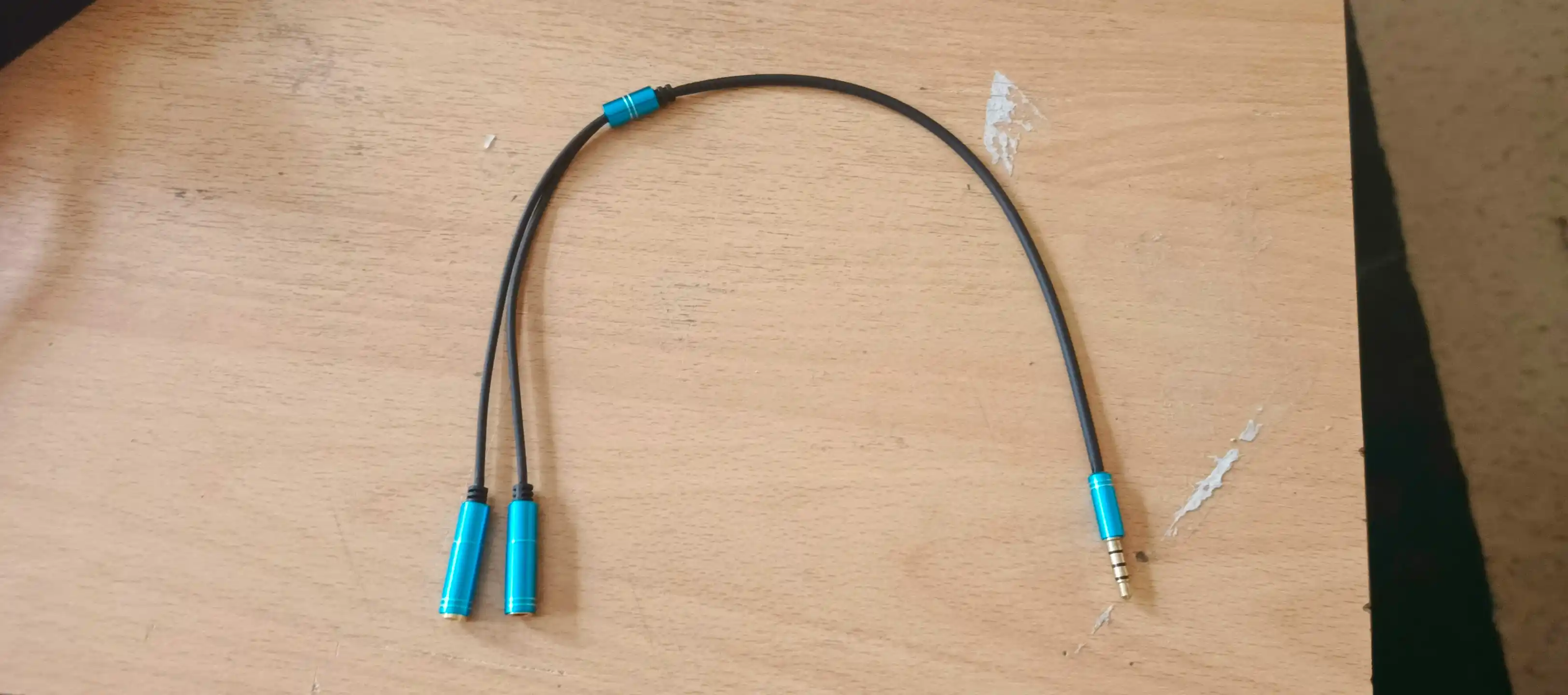 A6356 Переходник микрофон + наушники 3.5мм M4pin-2x3.5мм F3pin для телефонов и компьютер