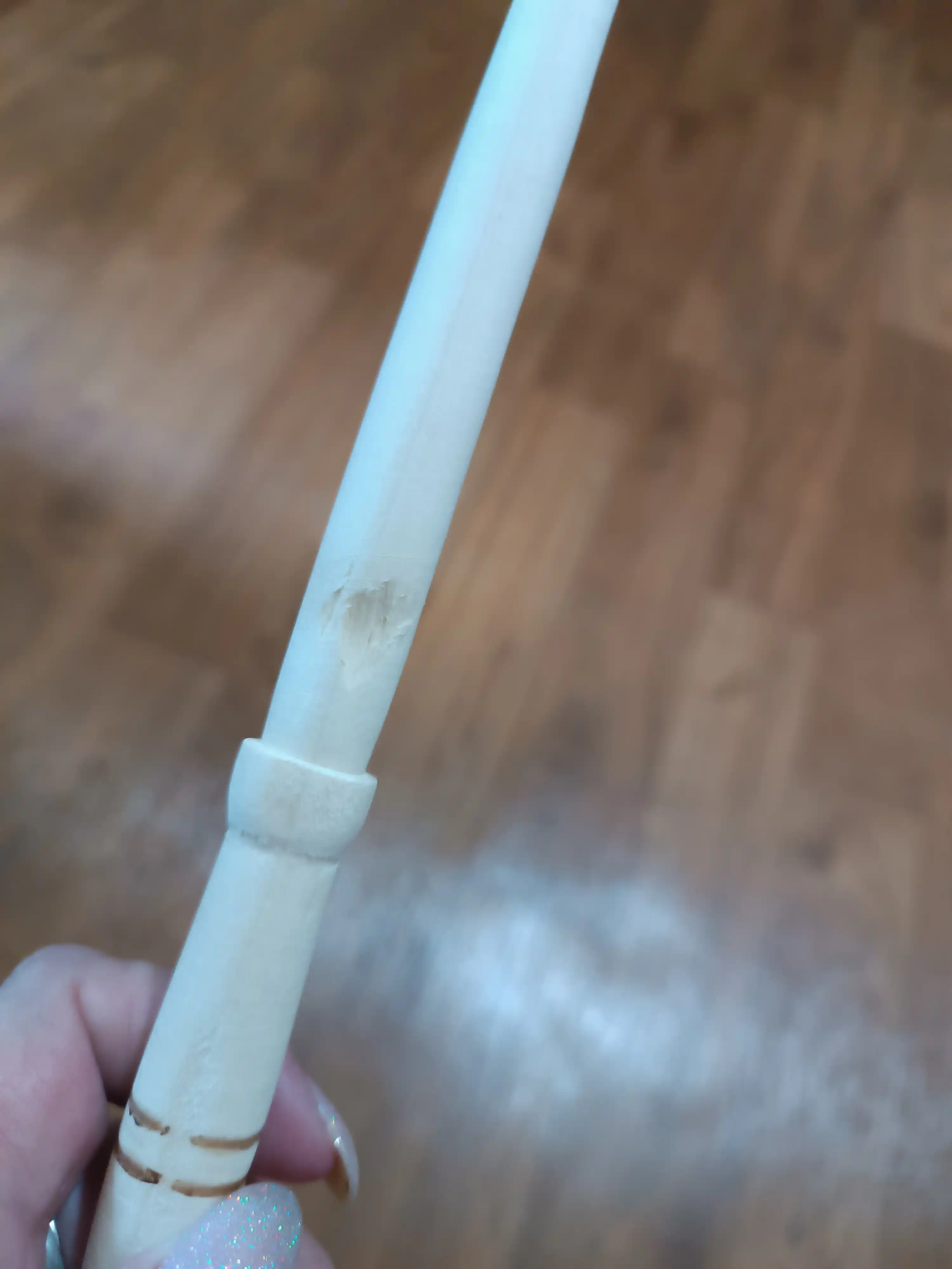 Веер с национальным золотым узором, для сарпо