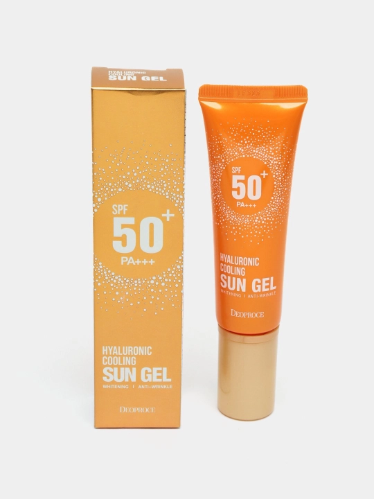 Солнцезащитный крем для лица Deoproce Hyaluronic Cooling Sun Gel SPF 50+