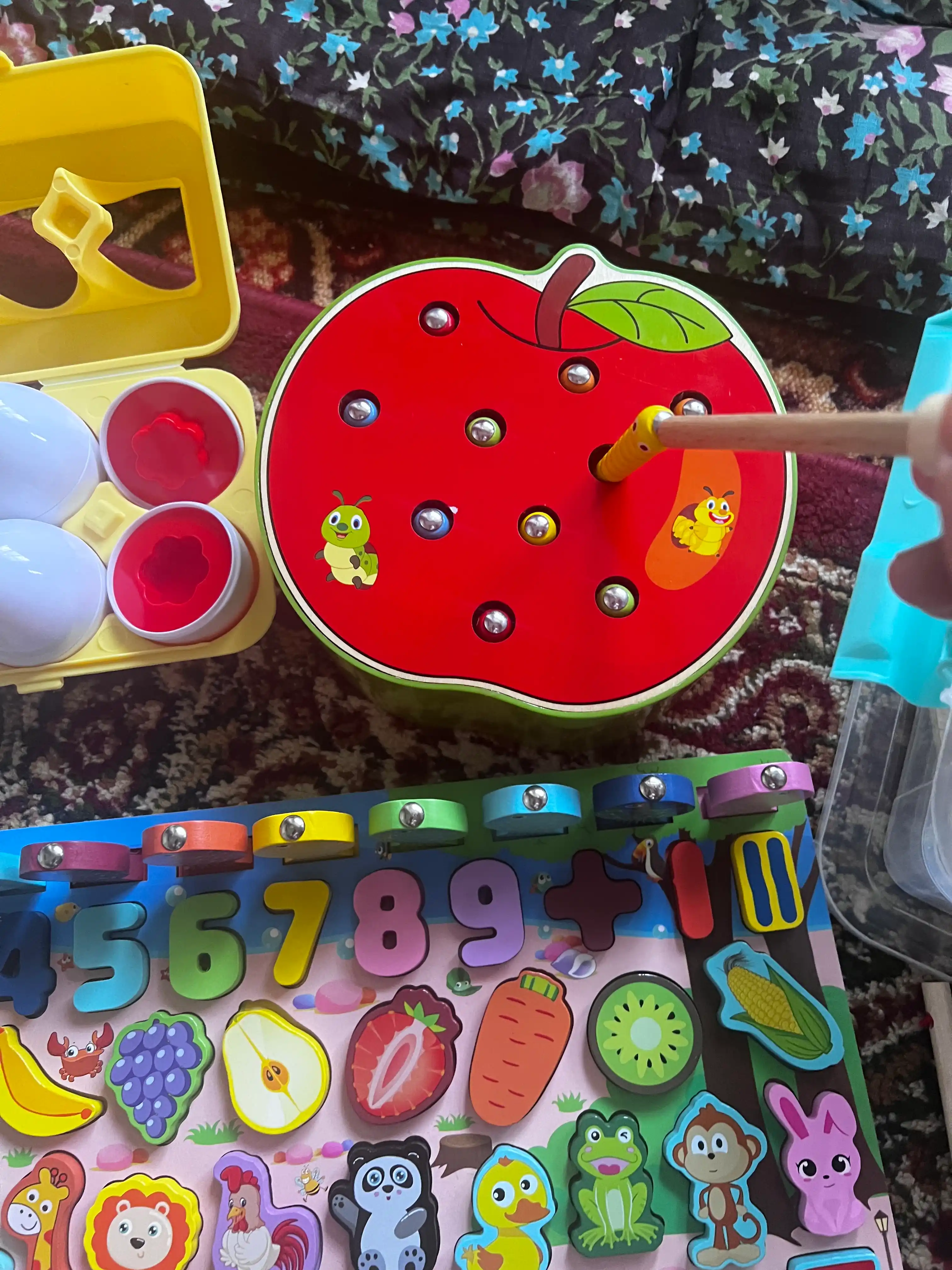 Magnit baliq ovlash, bolalar uchun o'quv yog'och saralash, Montessori