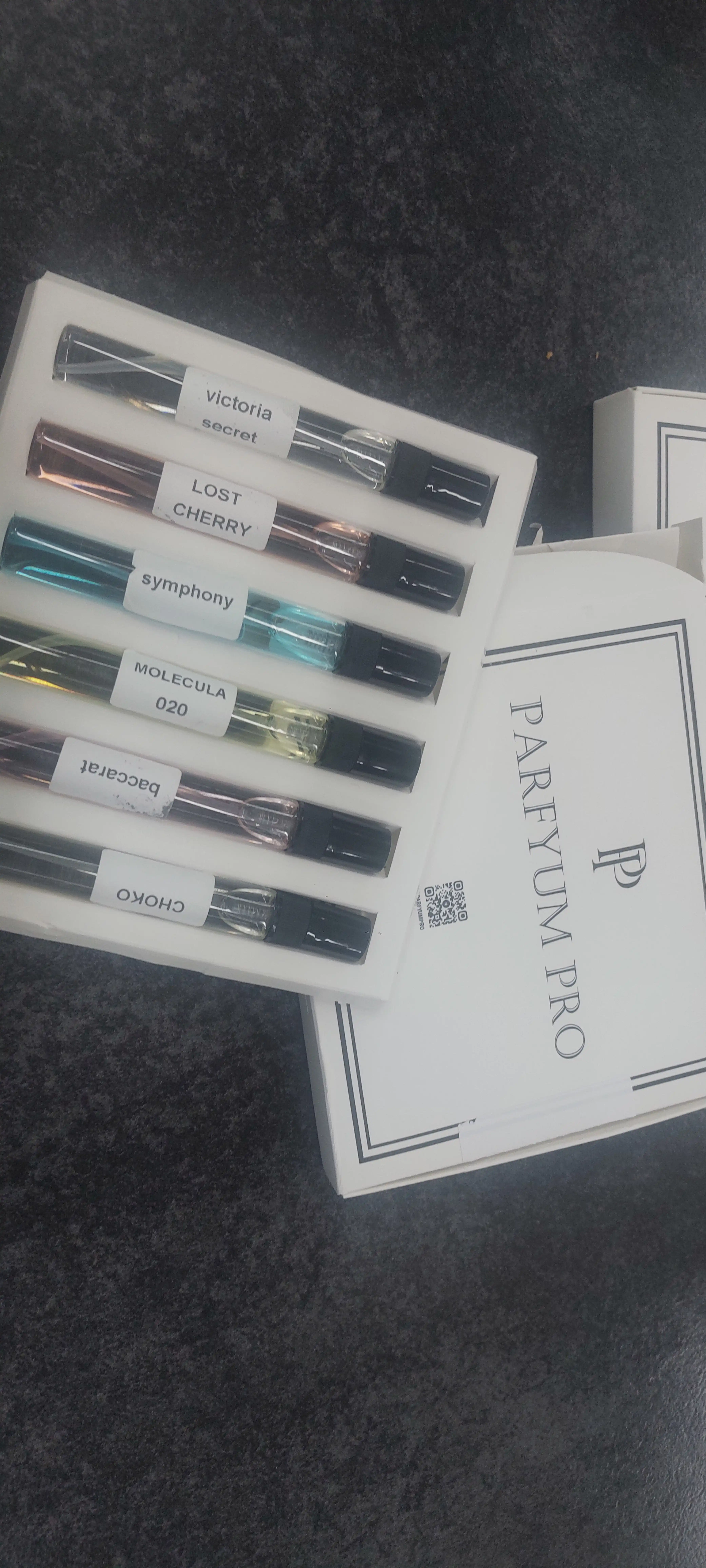 Ayollar uchun atir, Baccara, Molecula 020, Lost Cherry, Victoriya secret, choco, Symphony