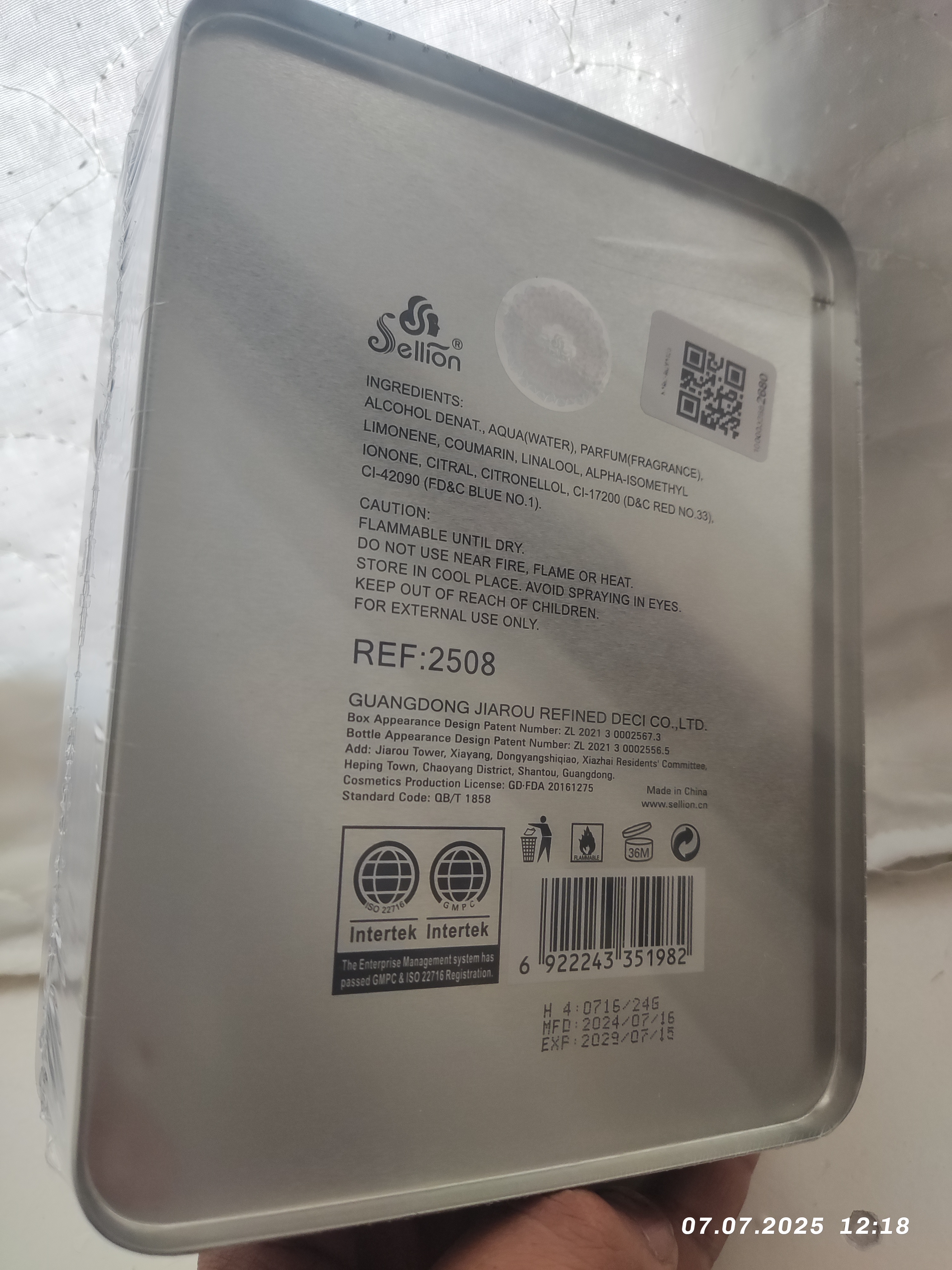 Erkaklar uchun atir ROYAL, sovg`a uchun, 100 ml