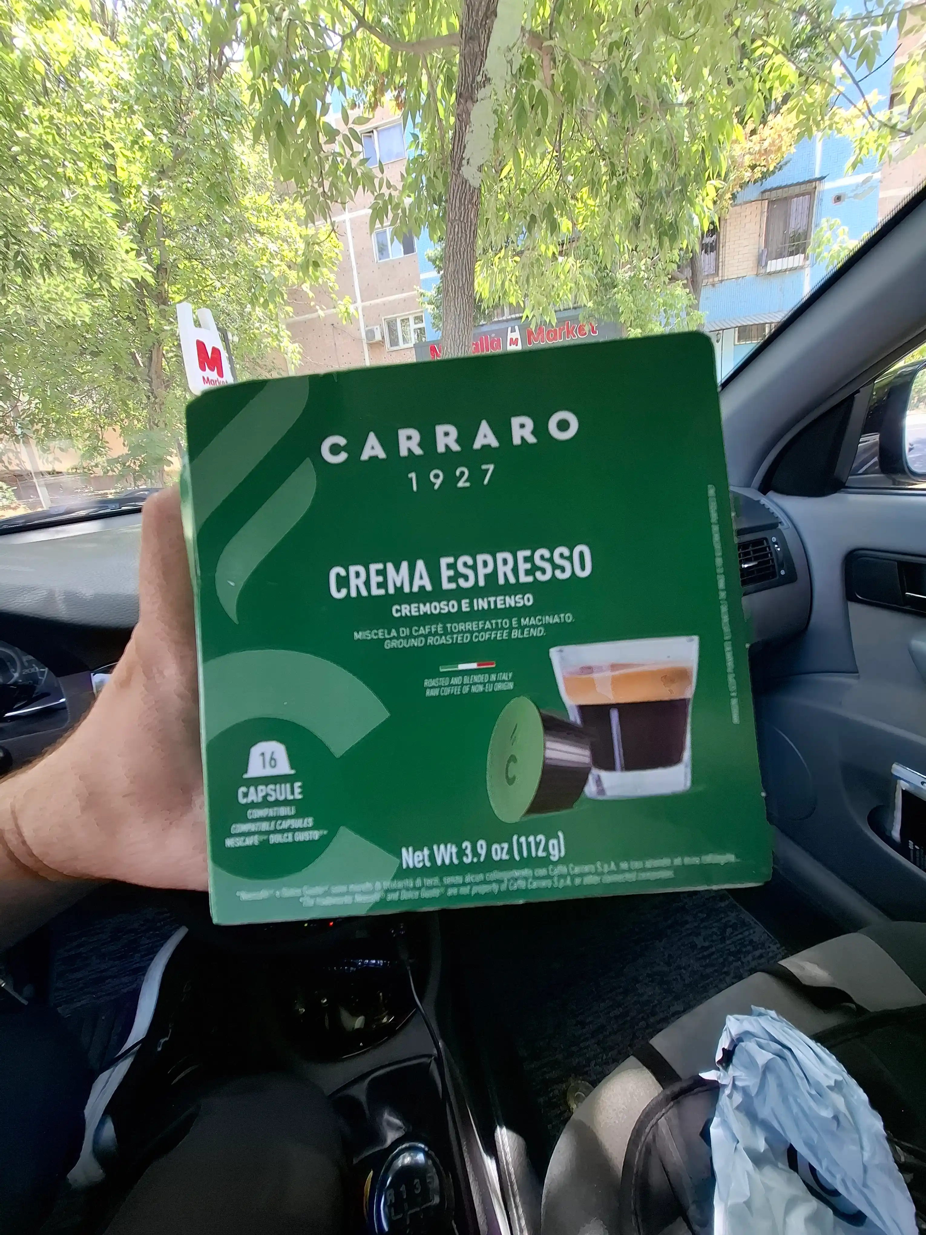 Carraro Crema Espresso kapsulalaridagi qahva - 16 dona