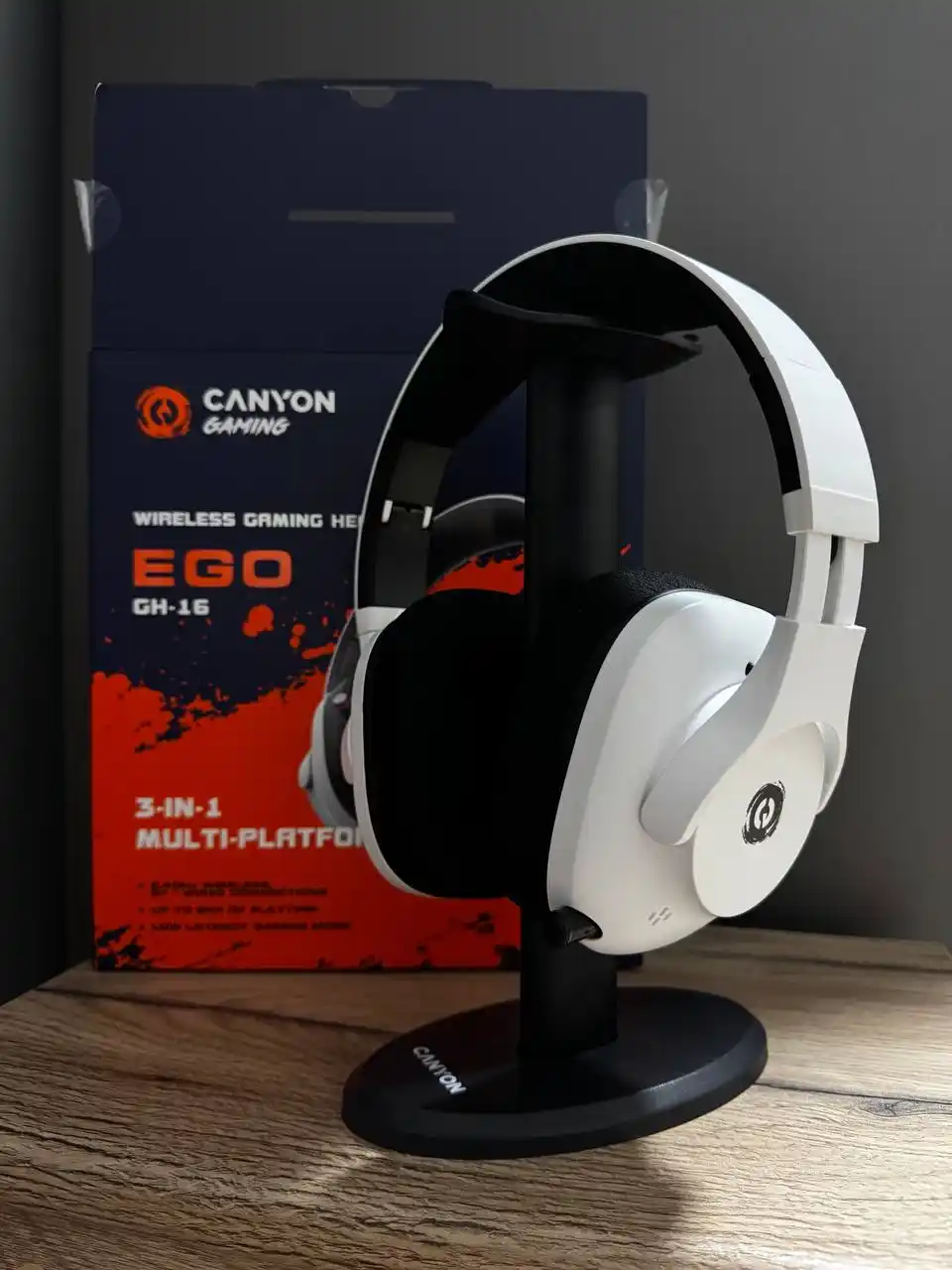 CANYON Ego GH-16 simsiz o‘yin quloqchinlari, mikrofonli quloqchinlar, sovg‘a tagligi