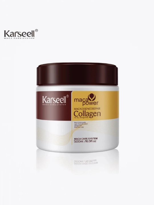 Soch uchun balzam, kollagen-laminat niqobi Karseell Collagen, 500 ml