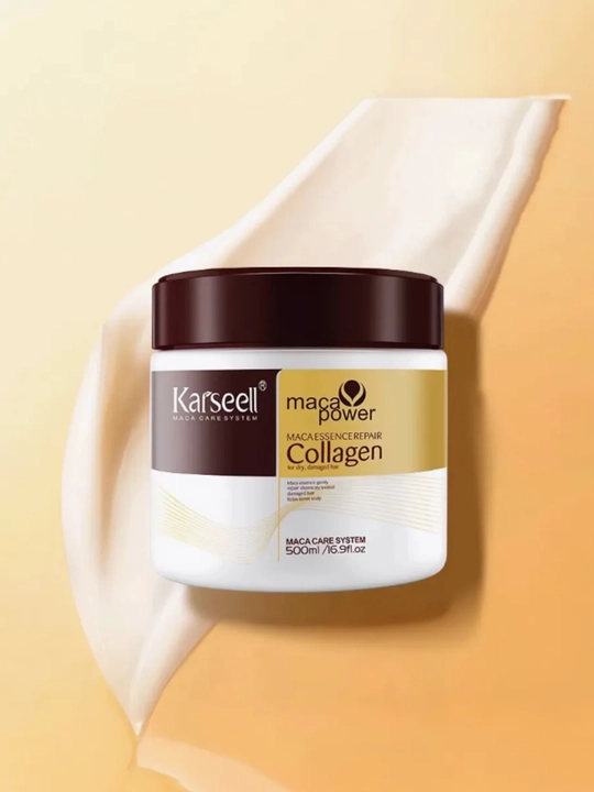 Soch uchun balzam, kollagen-laminat niqobi Karseell Collagen, 500 ml