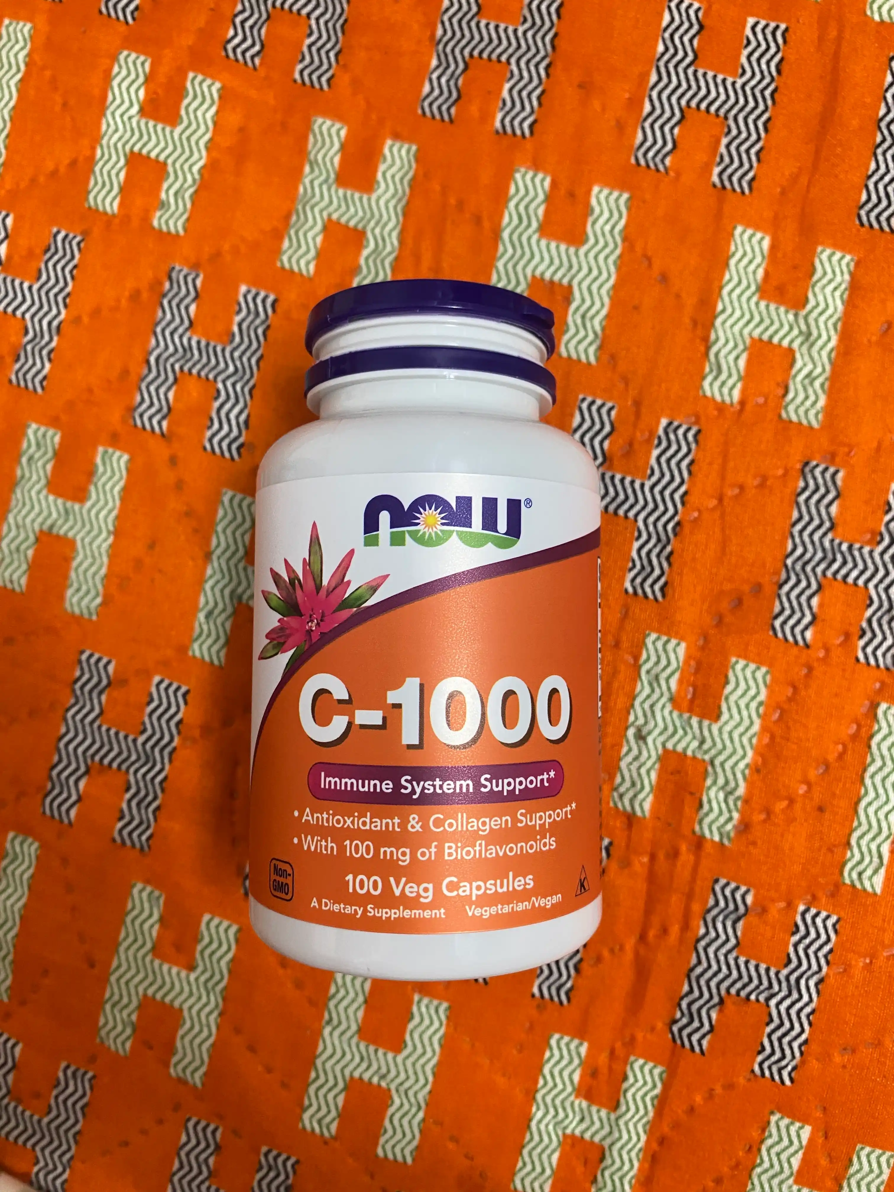 NOW Supplements, Vitamin C 500 mg va 1000 mg na'matak bilan, Halol