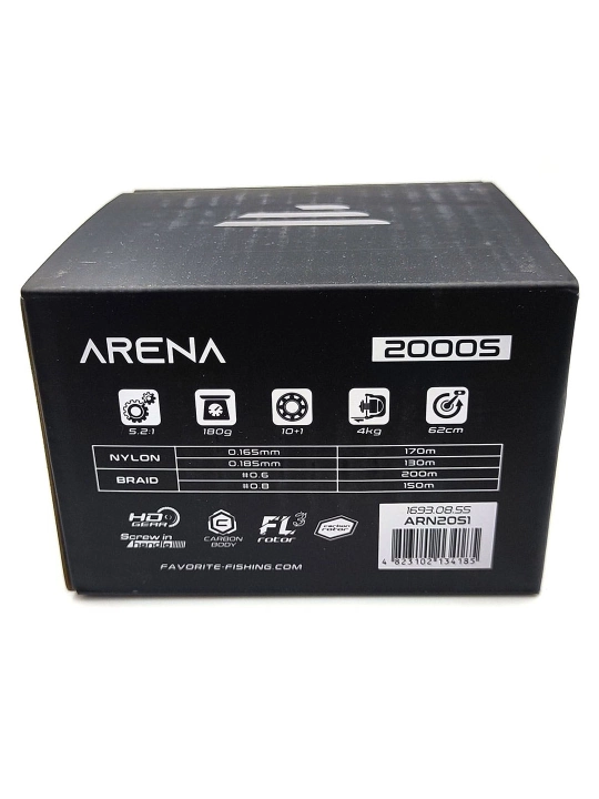 Favorite Arena beyinersion katushkasi #2000S, 10+1BB, 5.2:1