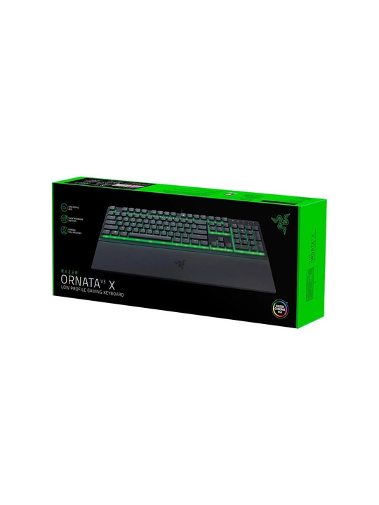 RAZER ORNATA V3 X klaviaturasi Ultrapolling, shovqinsiz membranali Razer Chroma RGB