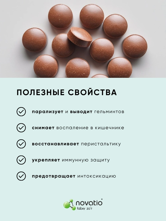 Противопаразитарный Антигельминт для детей, Новатио, 110 таблеток
