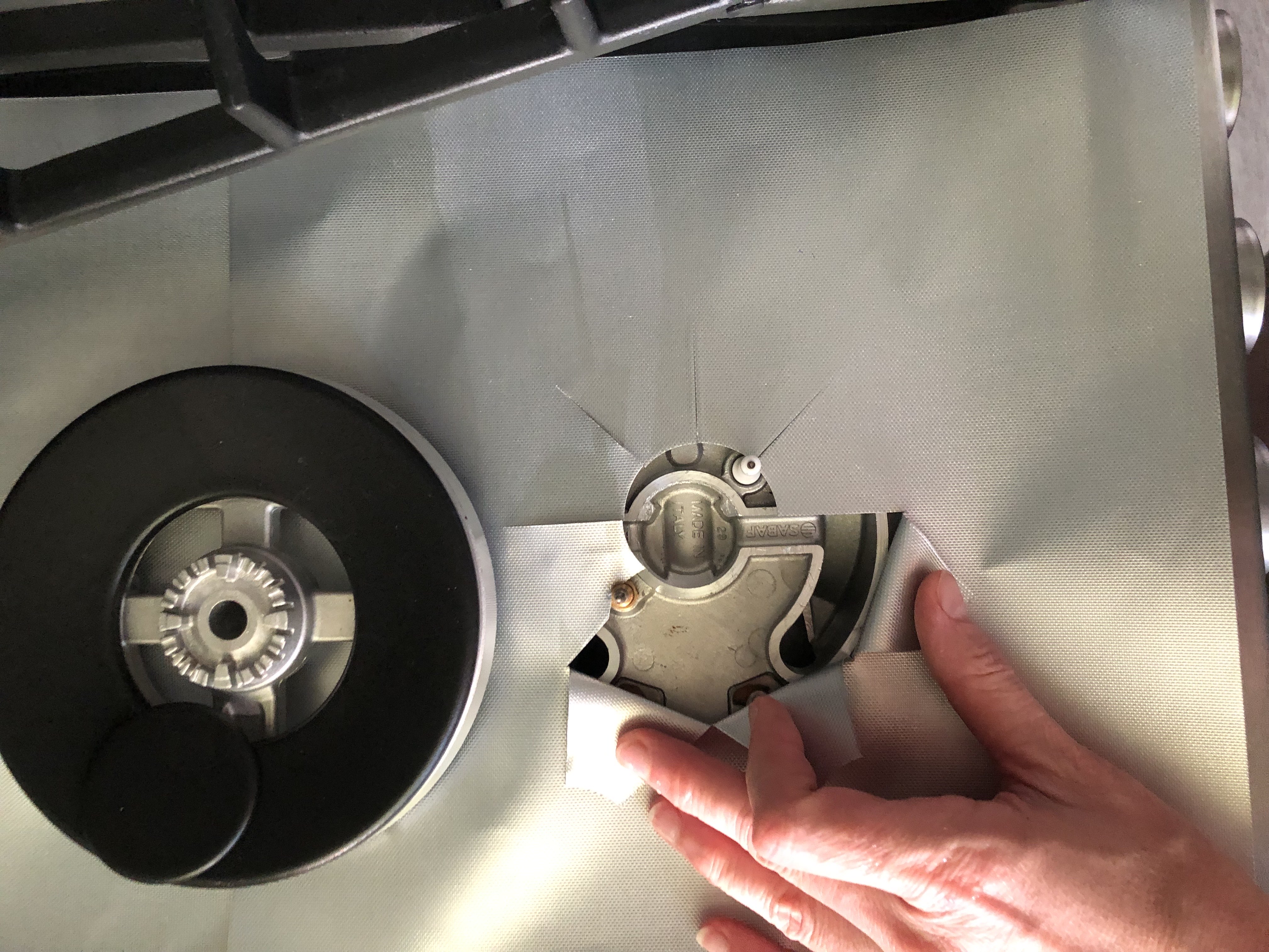 Gilamcha gaz plitasini himoya uchun, teflon, 4 dona to'plam, qalinlashgan model 0.2 mm
