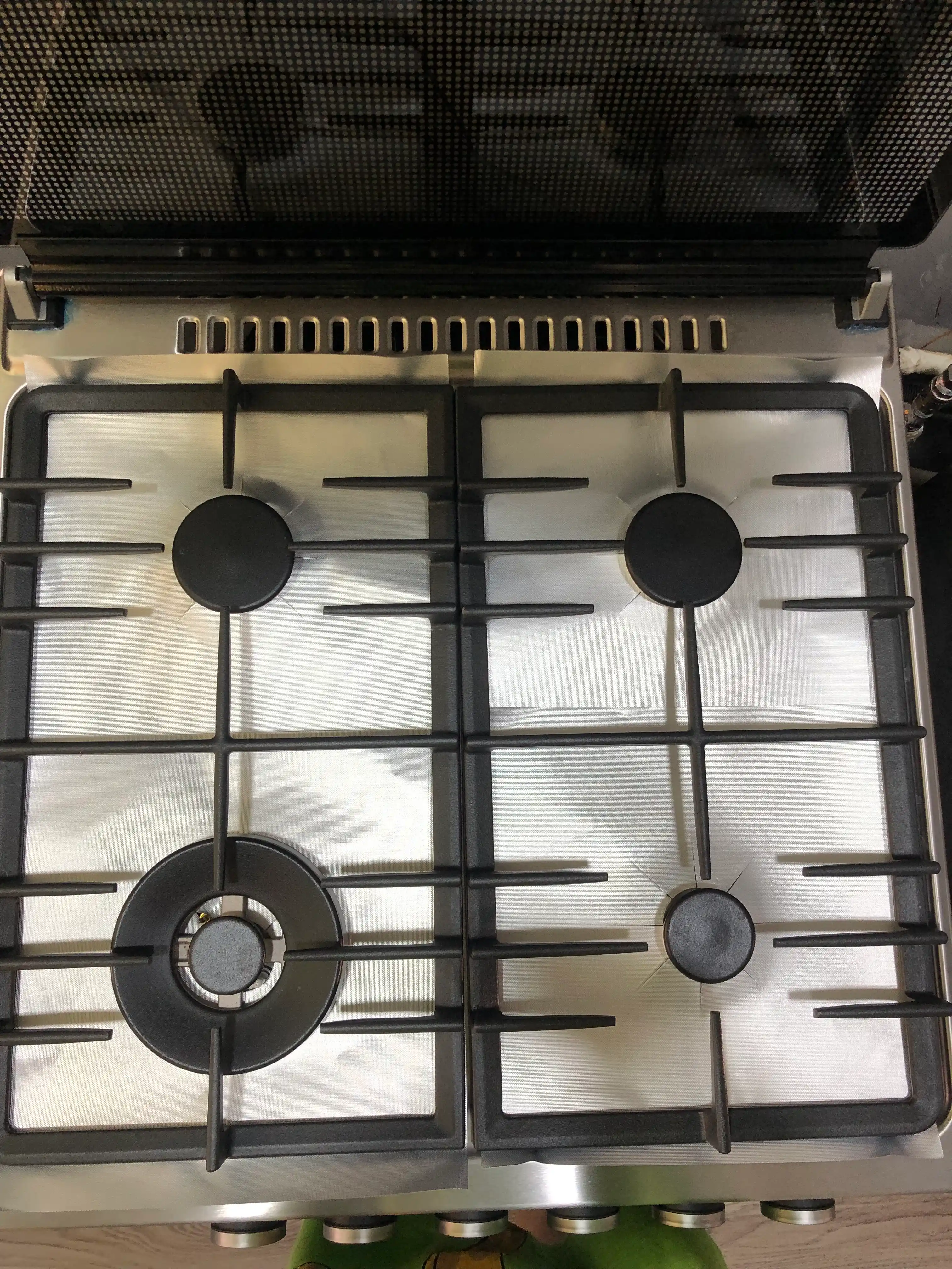 Gilamcha gaz plitasini himoya uchun, teflon, 4 dona to'plam, qalinlashgan model 0.2 mm