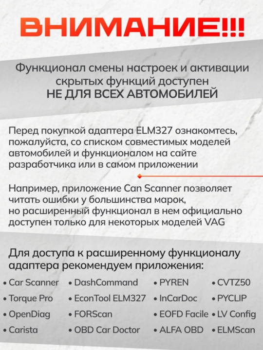 Сканер для диагностики автомобиля OBD2 V1.5 OBD2 ELM327, с функцией кодирования, Wi-Fi