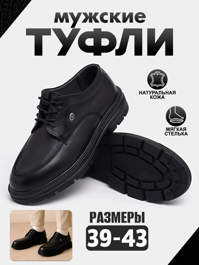 Лоферы для мужчин — ELTEX-BLOFER1-ЧЕРН-43